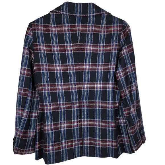 Jackson Wang Wool Blend Plaid Blazer - Picture 2 of 4